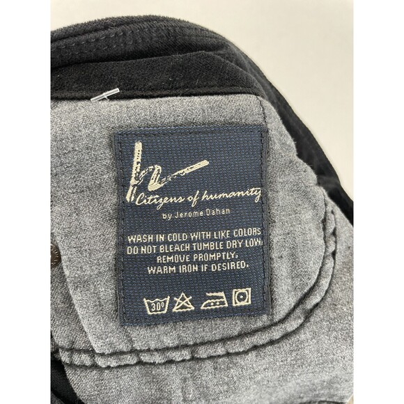 Citizens of Humanity‎ Jeans Birkin Stretch Low Waist Wide Leg Size 27 Black - Picture 12 of 13